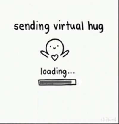 Sneding virtual hug