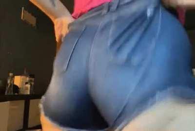 Trying to see how high I can pull them up 😈🤪🥵