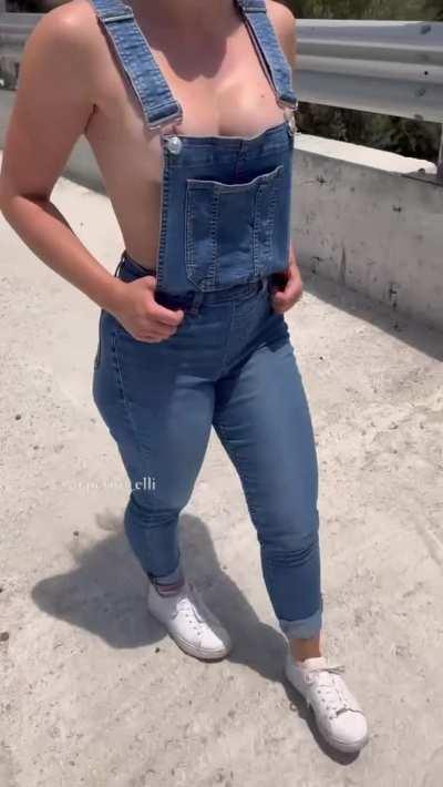 Oops I think I forgot my shirt on purpose today