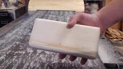 I made a giant belt sander from a broken treadmill mill (the sanding belt was also homemade)