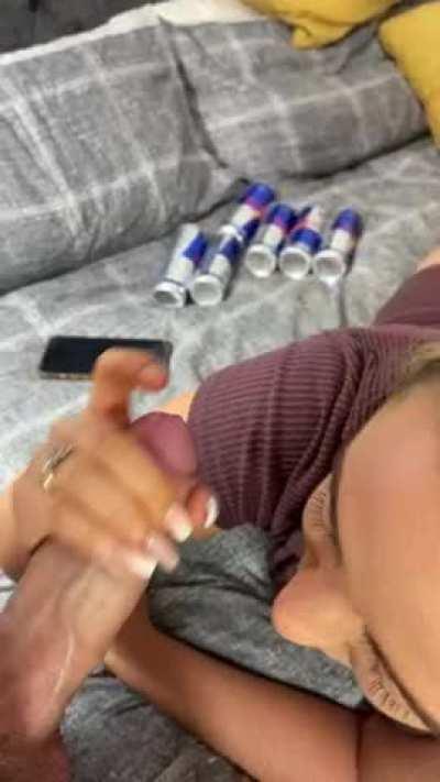 Cumshot straight to my face