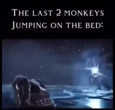 The monkey of war Vs the monkey of thunder