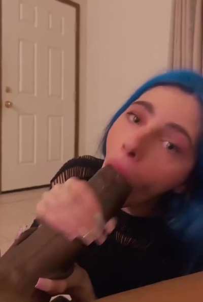 tryio fit in that bbc as much as she can