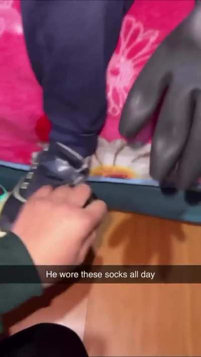 He doesn’t wanna take them off