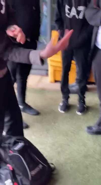 Idiot lights his hand on fire