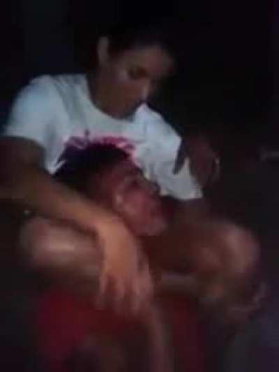 WCGW trying to rob a female MMA fighter