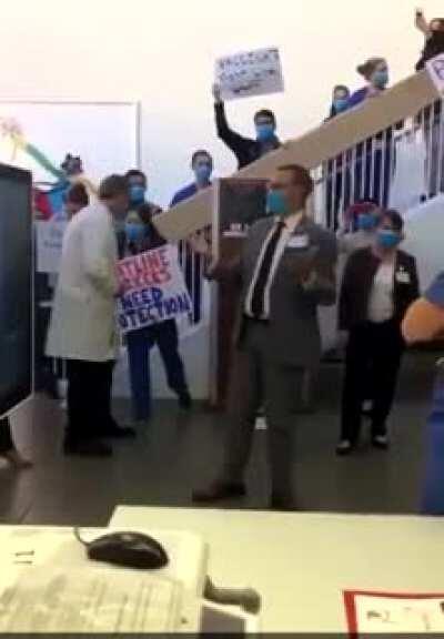 Frontline healthcare workers at Stanford Hospital are angry vaccines went to administrators (who are at home) instead of them