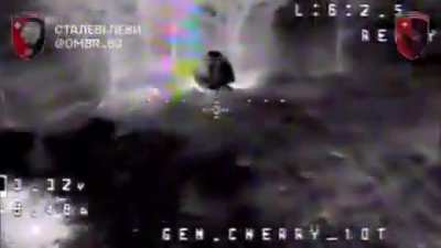 A Russian assault unit attempted to move across a field at night using blankets that hid their thermal signature, but drones of the 63rd brigade spotted them and eliminated them. (Music from source)