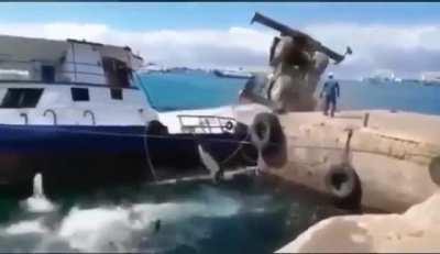 Cutting the video at the most interesting point...