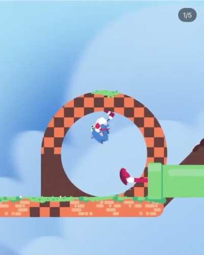 Sonic and Mario (Made art by muriloemerick)