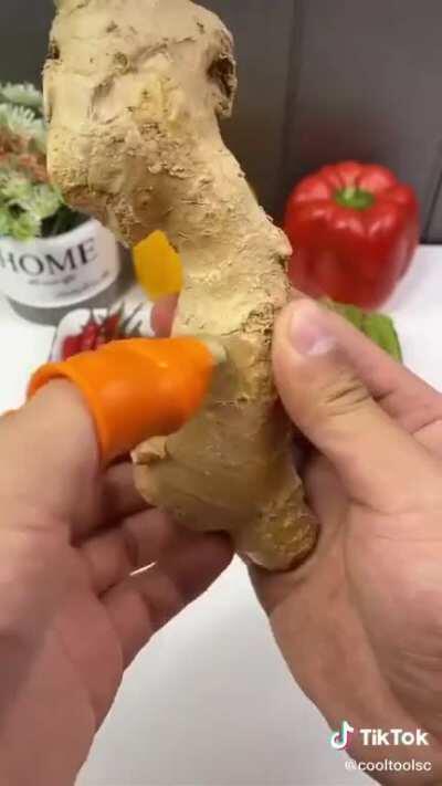 That ginger peel is so smooth