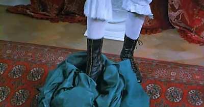 Sue Longhurst forced to strip - "What the Swedish Butler Saw" (1975 porn)