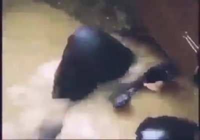 Portuguese Commando recruit going through a popular obstacle course during the training and selection phase