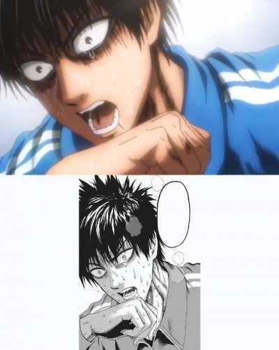 Animation vs manga panels 