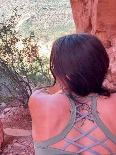 Bending over in public [GIF]