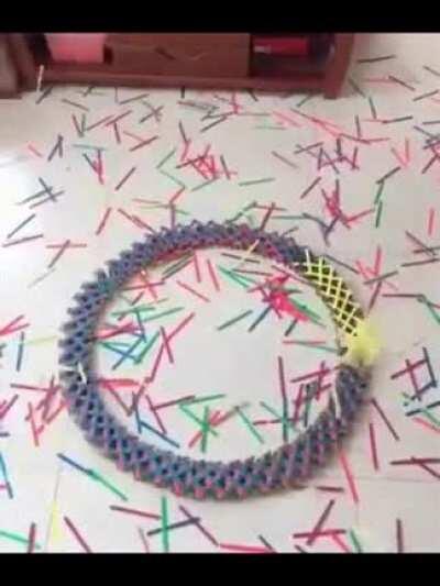 A colourful stick bomb