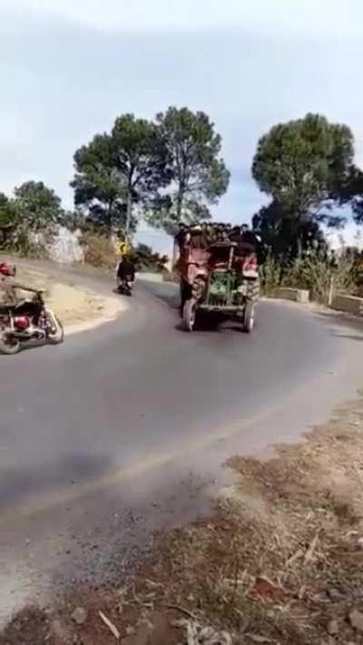 over speeding in corner