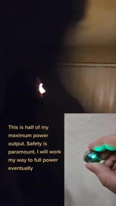 This guy turned his eye into a flashlight