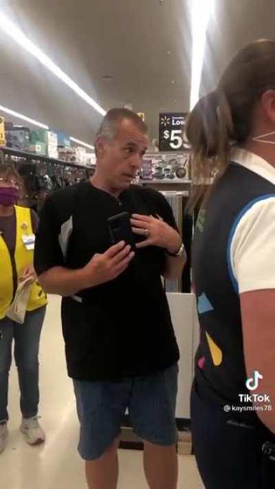 Man has meltdown over non english speaker in Walmart