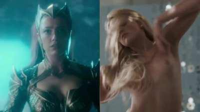 Amber Heard - Superhero Dressed vs Undressed