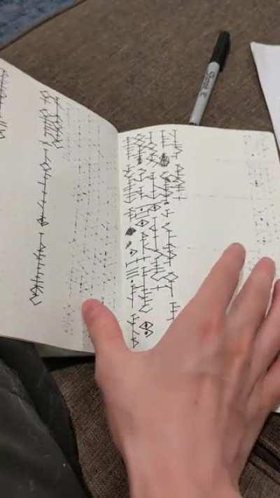 Language thing I made so I can journal stuff I'm feeling/thinking without people reading it