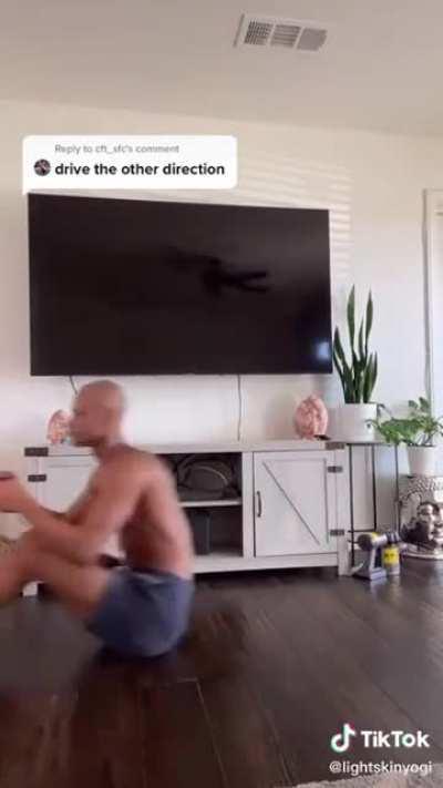 Man in an invisible car