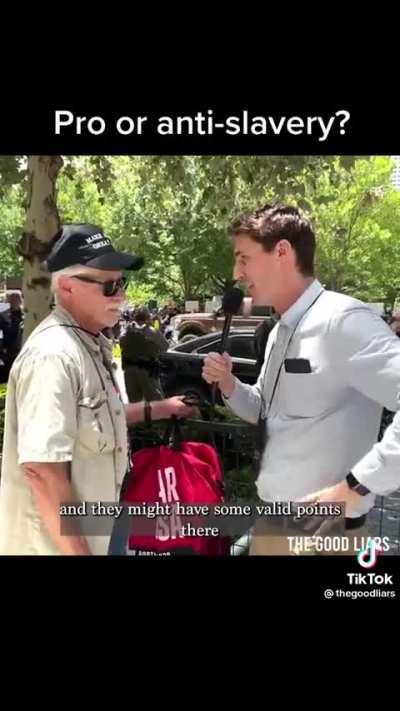 This Schmo Likes Slavery. He Votes. Do You?