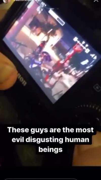 I just found this online. This almost made me throw up. What human do to another human