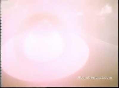 Operation Redwing, Navajo shot on 11 July 1956 at Bikini Atoll lagoon, South of Yurochi (Dog) Island. 4.5 Mt. The 