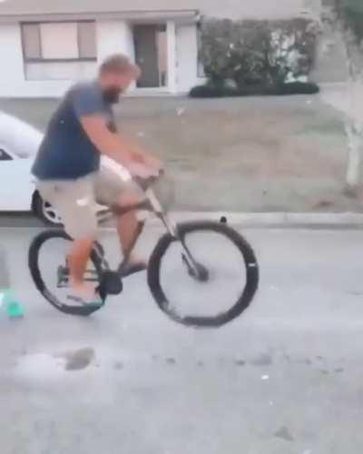 Pop a wheelie for the camera dad!