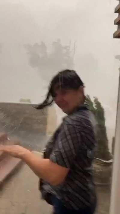 Storm in Romania yesterday