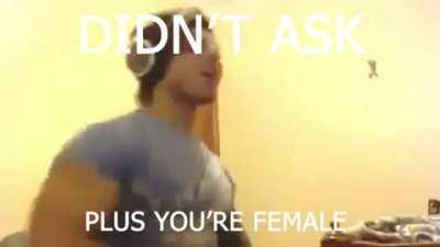 G*yreeks when they see a woman talking about sexuality