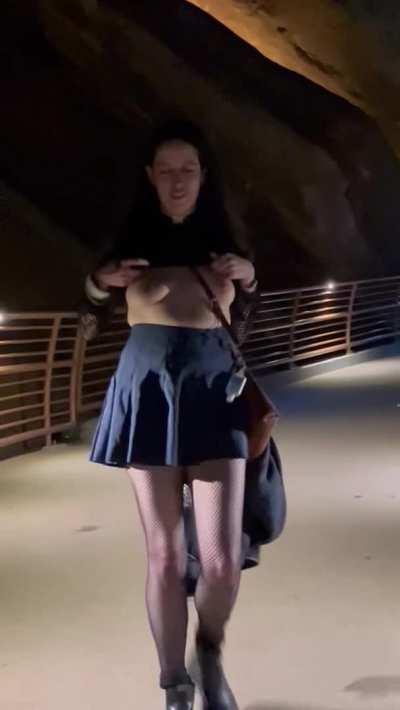 Flashing my date at Red Rocks before we went back to his place 