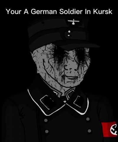 German soldier becoming uncanny