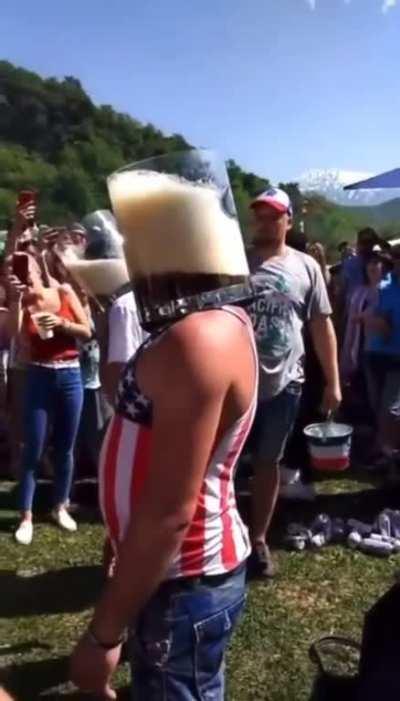 Beer helmet