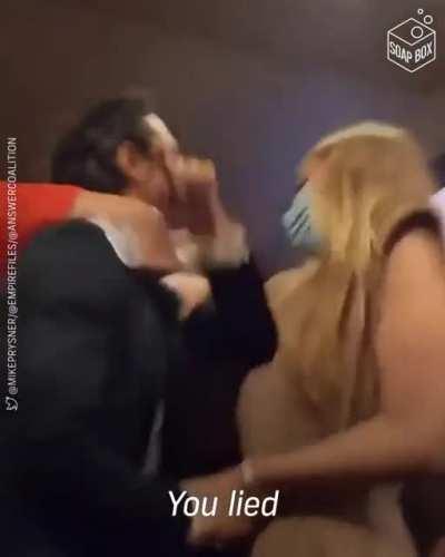 Iraq war veteran Mike Prysner confronts George W. Bush at event in Long Beach, CA. Mike is married to Abby Martin, and is a supporter of the Palestinian people.