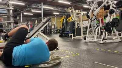 dumbbell bench press minus the bench