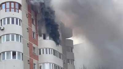 Incendiu blvd Mamaia (Constanța)