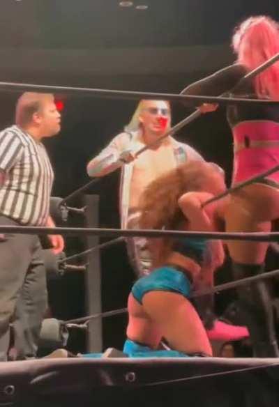 Skye Blue tied up in the ropes and dominated 😵