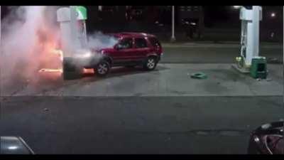 What could possibly go wrong getting gas