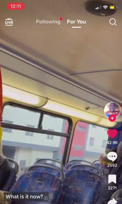 Guy harasses woman on a bus