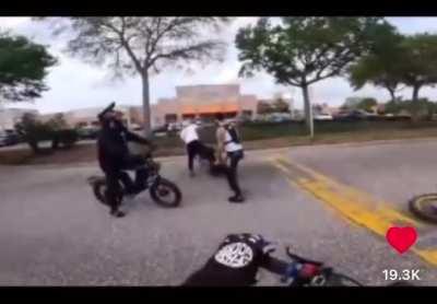 Electric Bikers Getting Into It