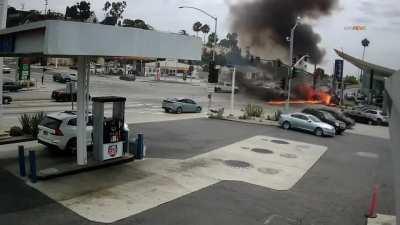 Video of accident at Slauson/La Brea