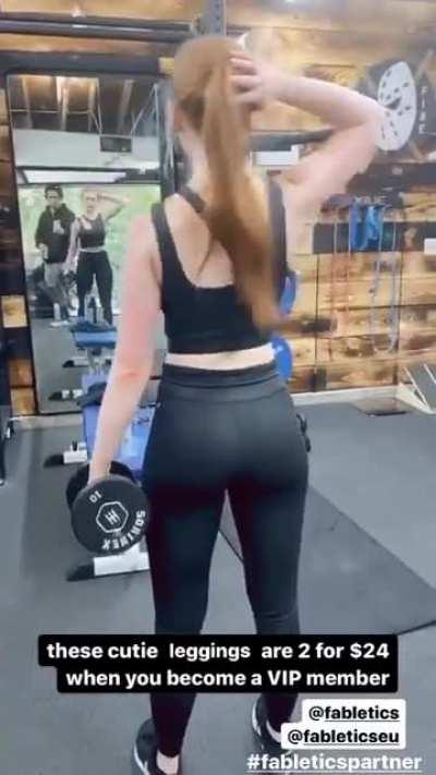 Madelaine Petsch working out