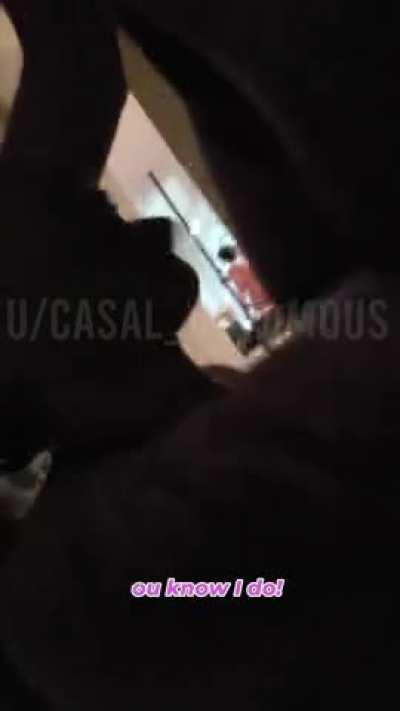 With his cock in my mouth, I tell my bull that he is my favorite one.