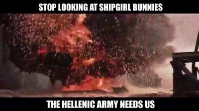 Call to arms banners fly in the wind