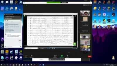 My mic started glitching during our virtual practice
