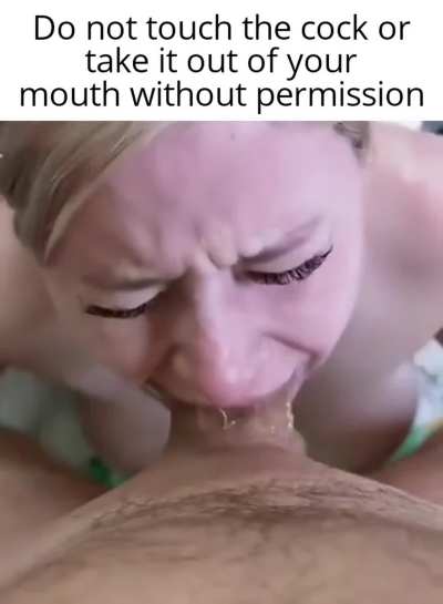 I decided when the cock comes out.