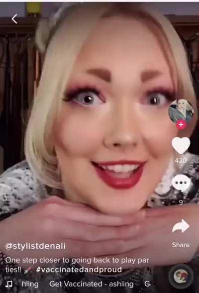 If you people won’t get vaccinated to attend play parties with this broad, then idk what it will take! 🤷‍♀️