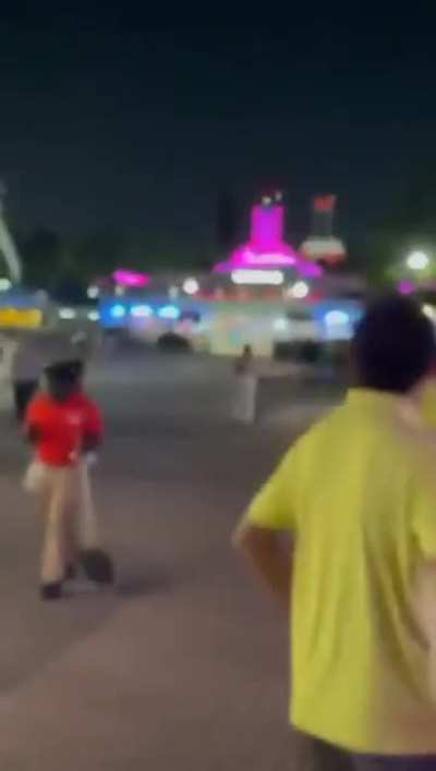 At an amusement park